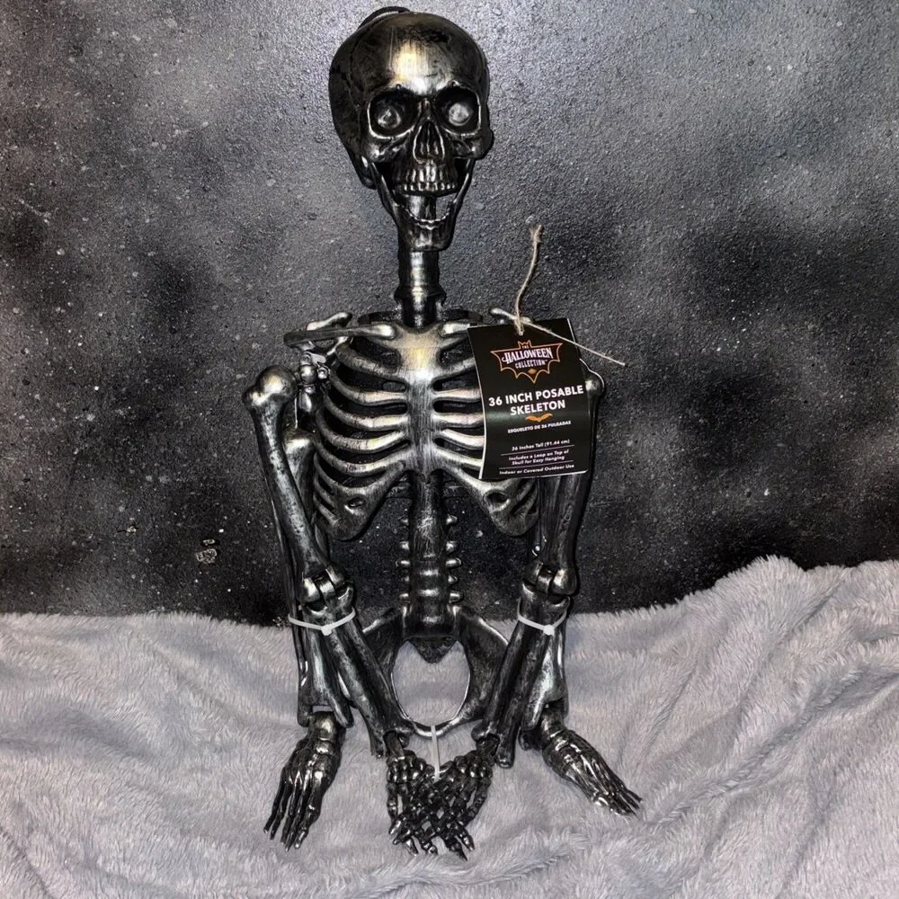 The Halloween Collection 36” Posable Skeleton - New Party Goth Grim Decorations